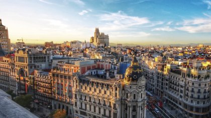 Vista panorámica de los principales destinos turísticos de España