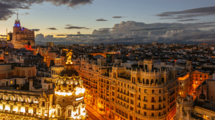 Madrid al atardecer