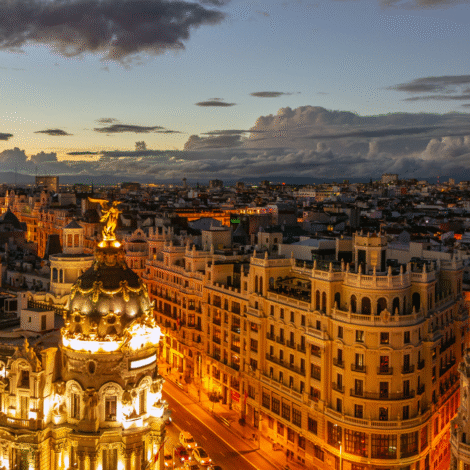 Madrid al atardecer